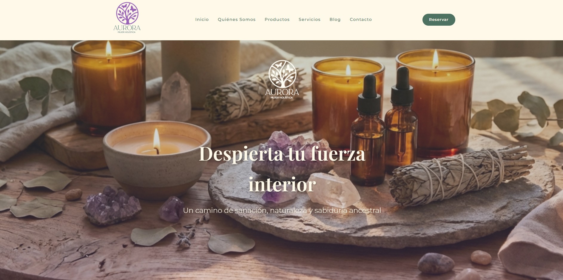 Aurora Mujer Holística Mockup