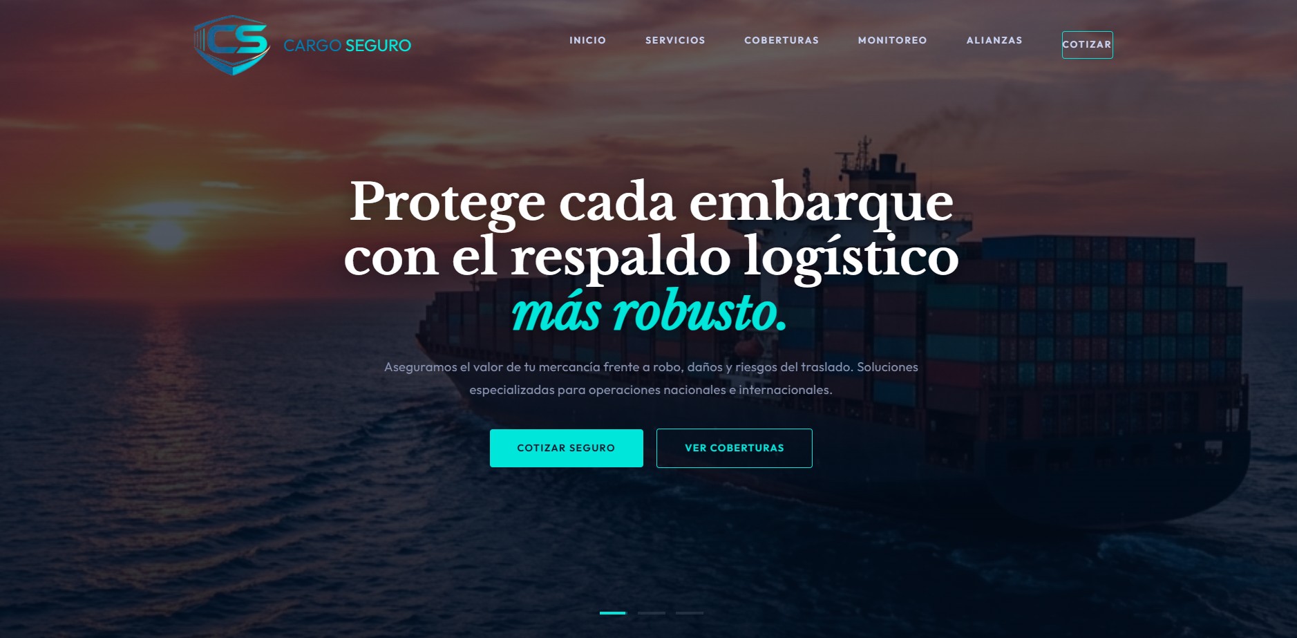 Seguro de Carga MX Mockup